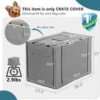 Close up of water resistant Oxford fabric on Petsfit dog kennel cover.