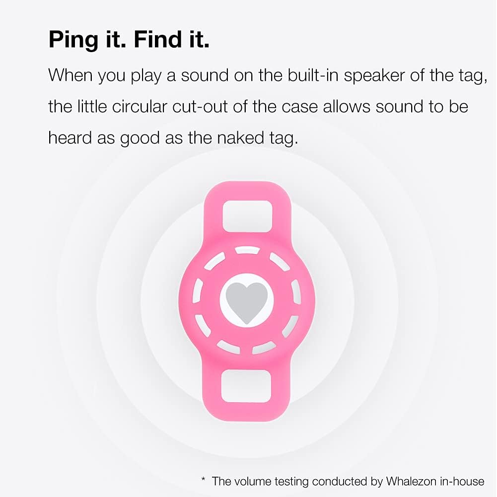 Two pack of Whalezon silicone pet tracking holders with screen protectors