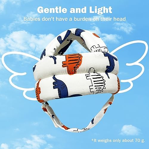 Baby Head Protector for Crawling Walking, Baby Helmet Adjustable No Bumps and Soft Cushion, Infant Safety Cap for Kid Learning to Walk - Image 7