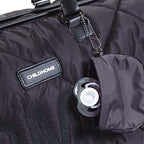 Childhome large diaper bag side profile and handle detail