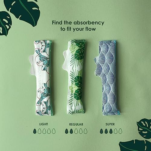 Two packs of 42 count L. tampons showing organic cotton certification and ingredients