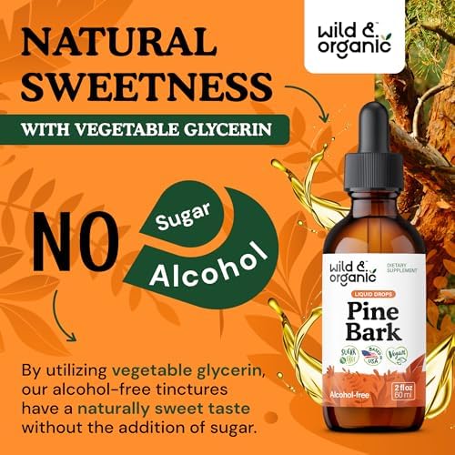 Wild And Organic Pine Bark Extract Tincture lifestyle daily wellness setup