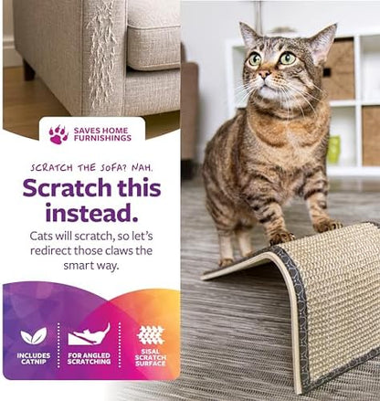 SmartyKat sisal scratching ramp texture closeup with premium woven fibers