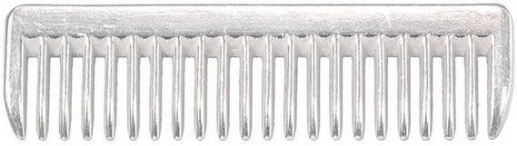 Tough 1 aluminum pulling comb front view grooming tool