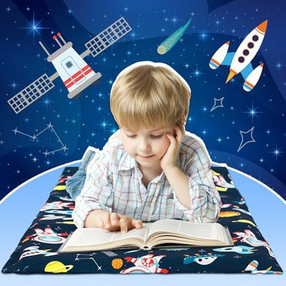 CroBlissful toddler sleeping mat cover showing the secure sewn-in flap design structure.