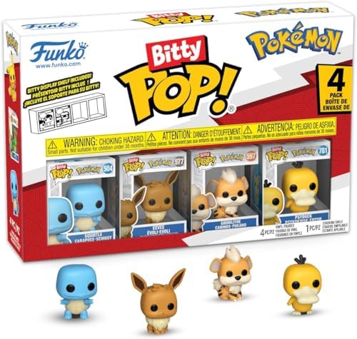 Funko Bitty Pop Pokemon Squirtle vinyl figure on detached acrylic base