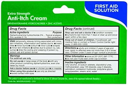 Thera Care 1.25 Ounce tube showing active ingredients for outdoor itch