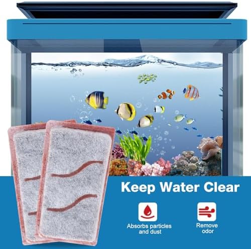 Zuqqony premium replacement filter pack for small four gallon aquariums
