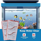 Zuqqony premium replacement filter pack for small four gallon aquariums