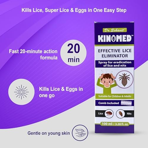 Kinomed 95 percent Dimethicone spray for nits and super lice.
