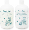 Pure + Good Flea and Tick Shampoo and Conditioner Set front view showing authentic USA packaging.