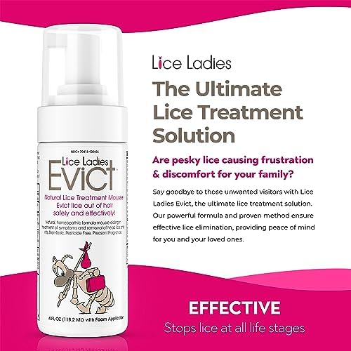 Lice Ladies EVICT enzyme-based mousse for super lice removal