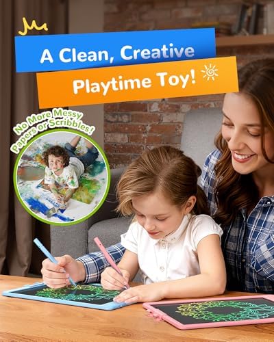 KOKODI LCD Writing Tablet, Gifts for 3 Years Old Boys and Girlsï¼Œ10 Inch Colorful Doodle Board Drawing Tablet, Erasable Reusable Electronic Drawing Pads, Educational and Learning Toys for Kids - Image 7
