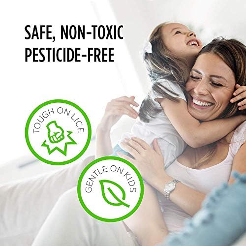Pesticide-free lice remover gel with applicator and metal nit comb