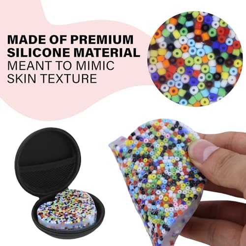 Side view displaying the thickness and pliable design of the RadBizz silicone pad.