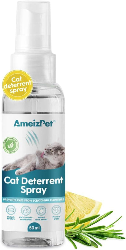 AmeizPet premium transparent formula spray bottle for indoor cats