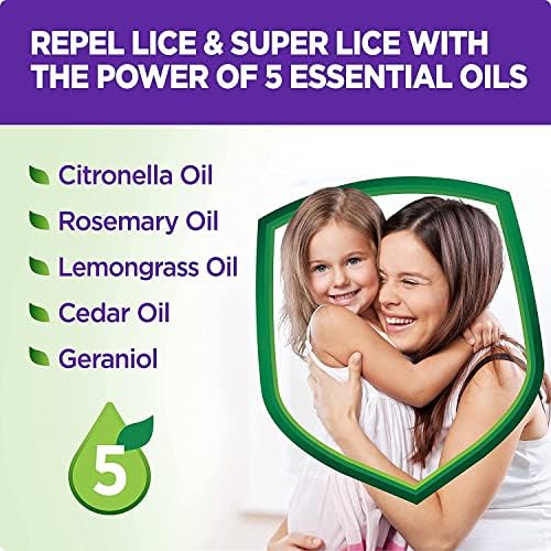 Lice Shield bottle showing natural rosemary and citronella ingredients