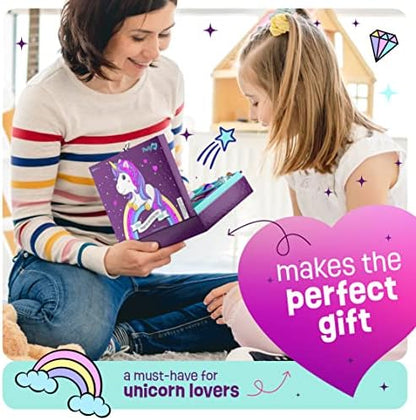 Pretty Me Unicorn Gift Set stamps and dual-color inkpad close up view
