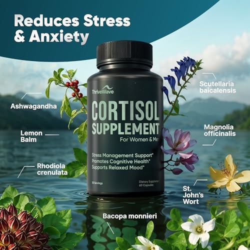 ThriveWave non drowsy calming pills with Ashwagandha and Bacopa Monnieri