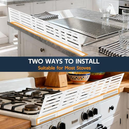 Side profile of Beosuo stainless steel stove guard protection