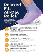 Close up of Pembrook non binding stretch top for edema relief