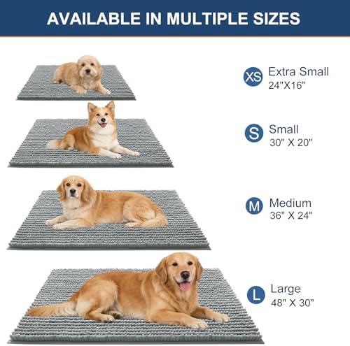 OLANLY non slip washable pet mat showcasing the textured rubber backing
