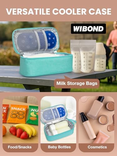 Moms on the go using Youshares green breast milk cooler bag