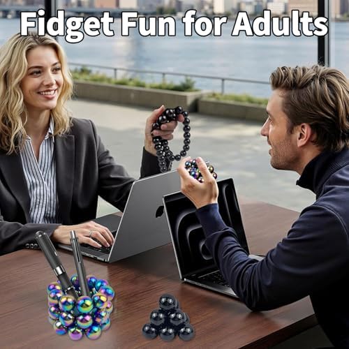 Educational shot showing 28 pieces of FSFHSJ magnet stones set
