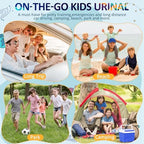 Onedone urinal for toddlers showing size scale