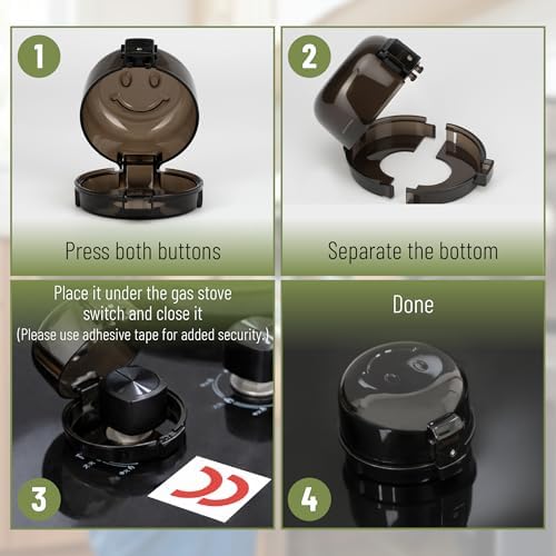 Black heat resistant oven knob covers for baby proofing