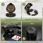 Black heat resistant oven knob covers for baby proofing