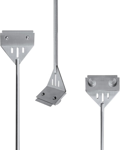 Hollow scraper head with water flow holes minimizing resistance during aquarium glass maintenance.