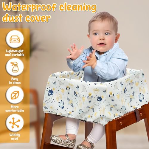 Generic portable infant swing cover showing the adjustable straps designed for secure attachment