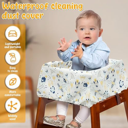Generic portable infant swing cover showing the adjustable straps designed for secure attachment