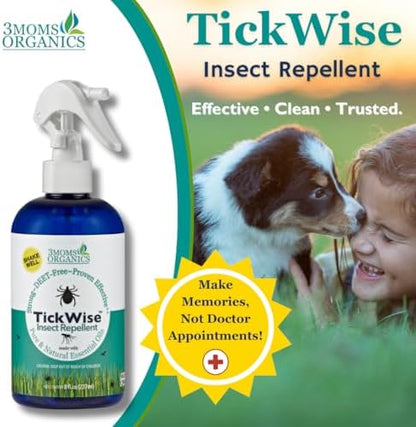 3Moms Organics TickWise natural lemon vanilla scent mosquito repellent spray