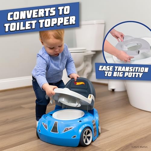 Detachable potty training seat ring removed from base
