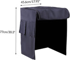 Close up of zipper access on generic bird cage blackout cover