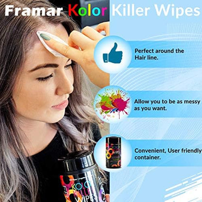 Framar Kolor Killer 100 count canister fresh scented color remover sheets