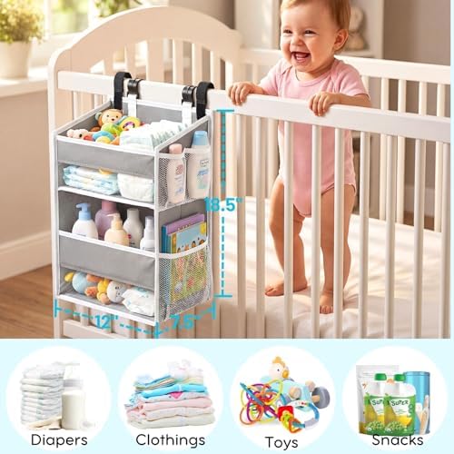 Ofiray-home organizer mounted on a wall for nursery storage