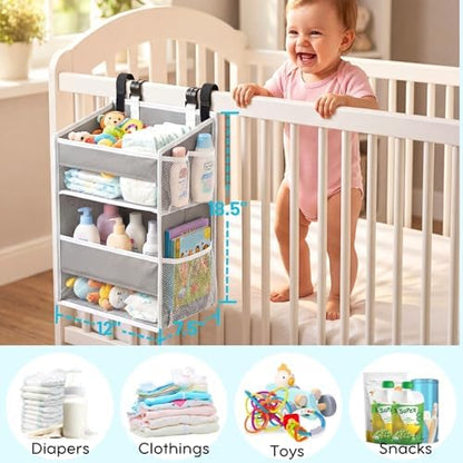 Ofiray-home organizer mounted on a wall for nursery storage
