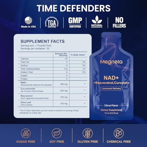 Megneta Liposomal NAD Plus Supplement lifestyle packaging display