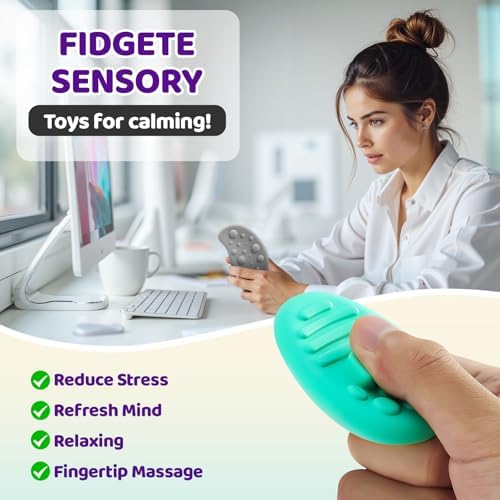 VoMii 6 Pack anxiety relief sensory stones set