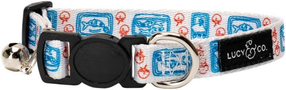 Authentic Lucy and Co breakaway collar packaging showing premium product materials