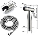 Wall-mounted holder dock included with the bidet sprayer set