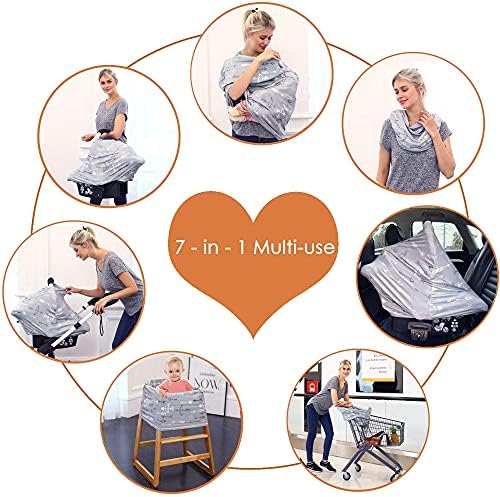 Hicoco grey arrow pattern baby stroller sun protection cover