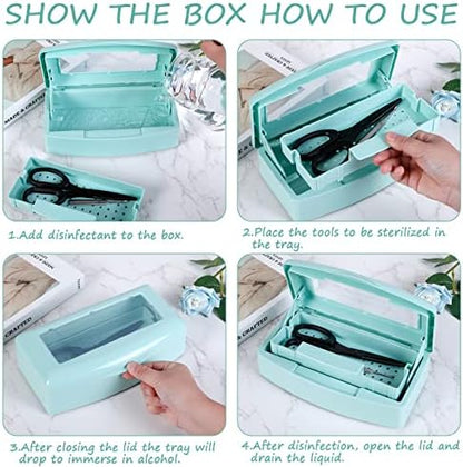 Gusnilo light green sterilizer box for professional beauty tools