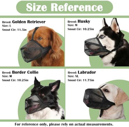 Adjustable components of Mayerzon dog muzzle for secure fit