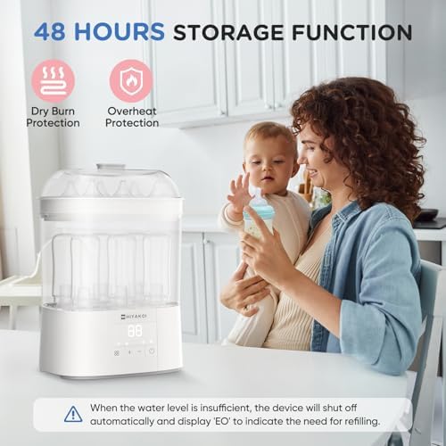 Hiyakoi baby bottle sterilizer packaging and contents
