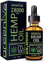 GreenIVe hemp oil bottles showing label details