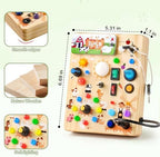 Premium quality wooden build showing smooth rounded safety edges of the Sanlebi board.